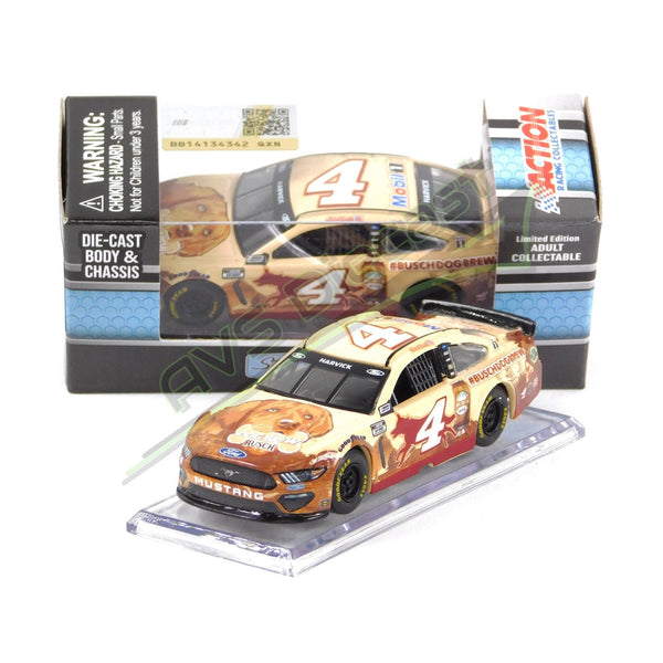 Kevin Harvick 2021 Busch Beer Dog Brew 1:64 Nascar Diecast Chassis Rubber Tires - Lionel Racing - AVS Diecast