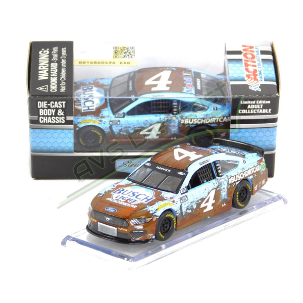 Kevin Harvick 2021 Busch Light #BuschDirtCar 1:64 Nascar Diecast Chassis Rubber Tires - Lionel Racing - AVS Diecast