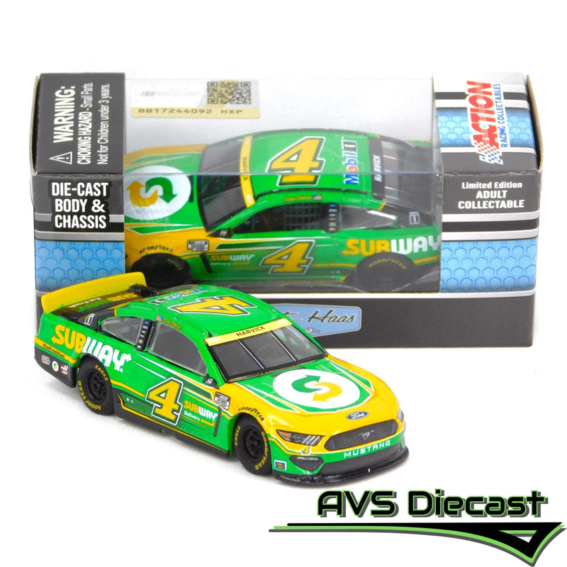 Kevin Harvick 2021 Subway 1:64 Nascar Diecast Chassis Rubber Tires - Lionel Racing - AVS Diecast