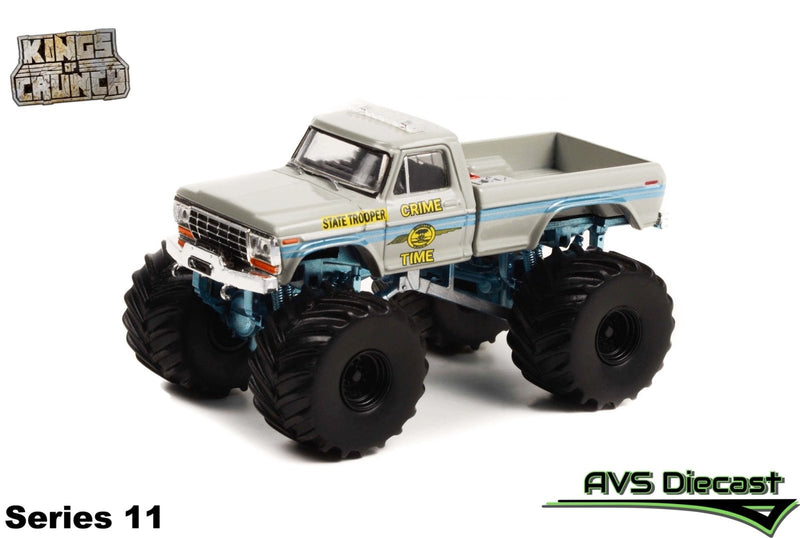 Kings of Crunch 49110-C Crime Time State Trooper 1979 Ford F-250 - Greenlight - AVS Diecast