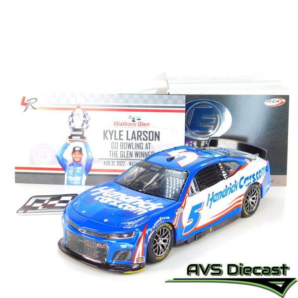 Kyle Larson 2022 HendrickCars.com Watkins Glen Win 1:24 Elite Nascar Diecast - Lionel Racing - AVS Diecast