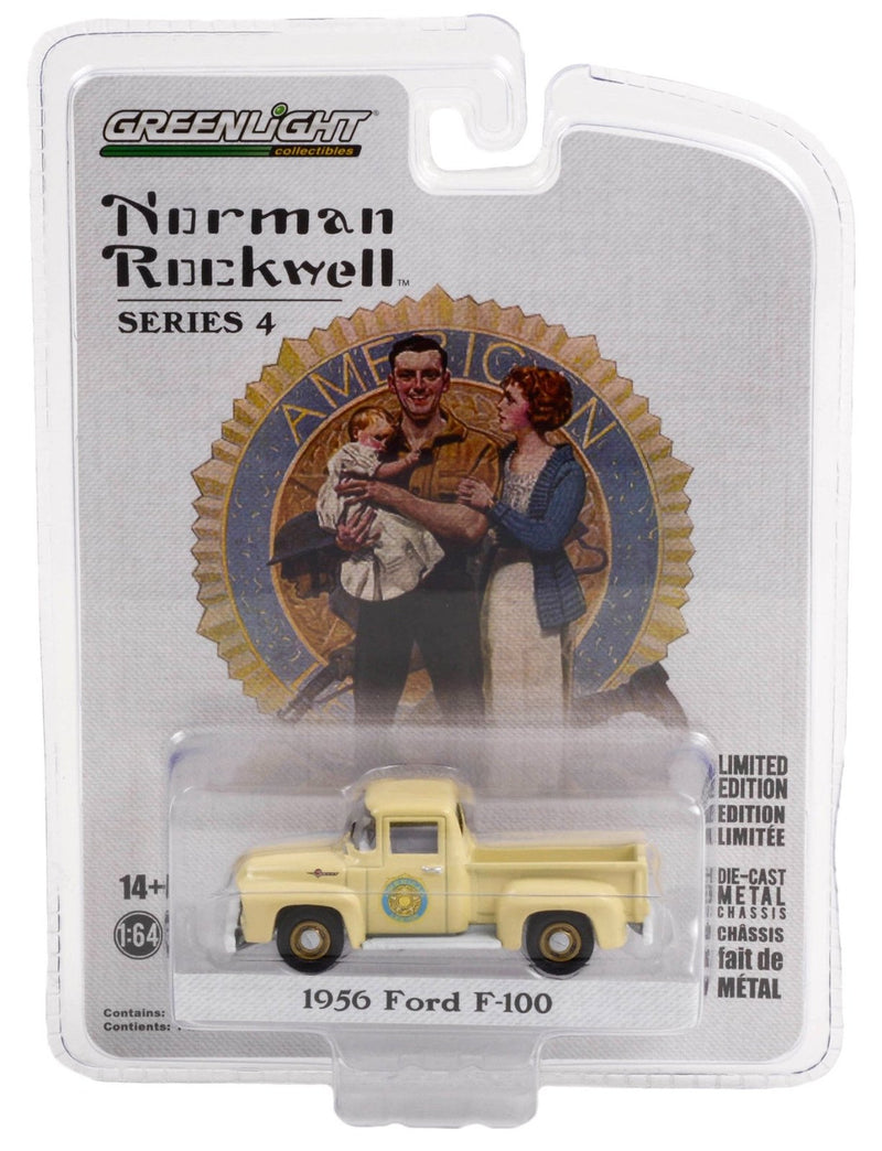 Norman Rockwell 54060-B 1956 Ford F-100 - Greenlight - AVS Diecast