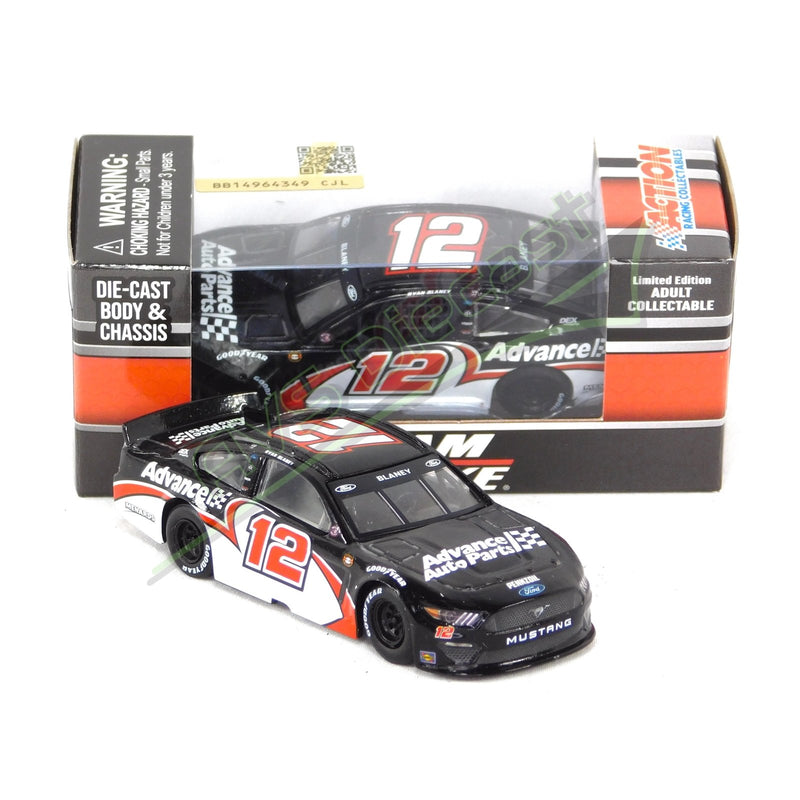 Ryan Blaney 2021 Advance Auto Parts Darlington Throwback 1:64 Nascar Diecast Chassis Rubber Tires - Lionel Racing - AVS Diecast