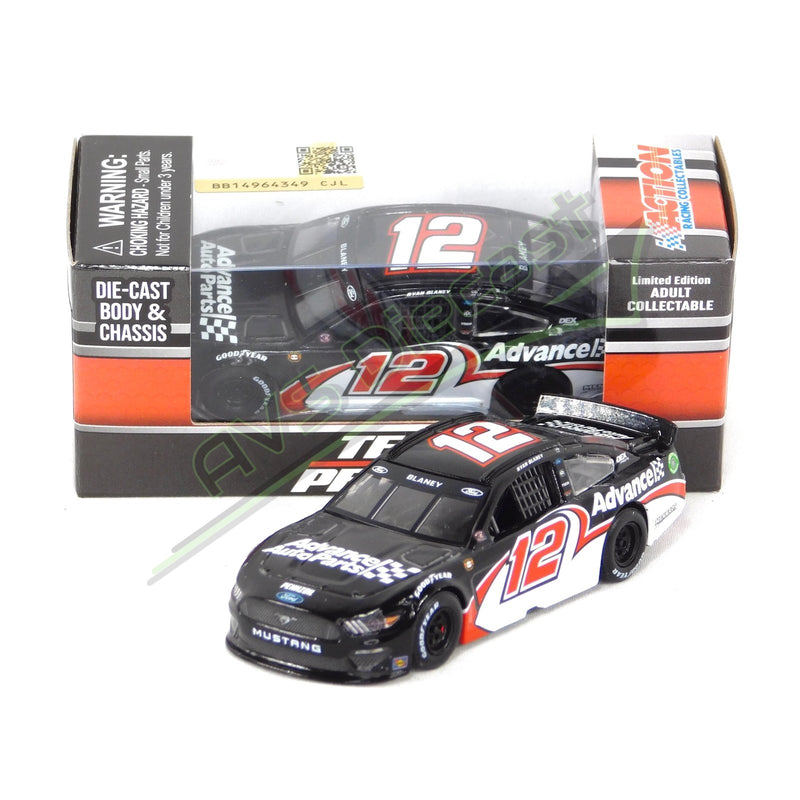 Ryan Blaney 2021 Advance Auto Parts Darlington Throwback 1:64 Nascar Diecast Chassis Rubber Tires - Lionel Racing - AVS Diecast