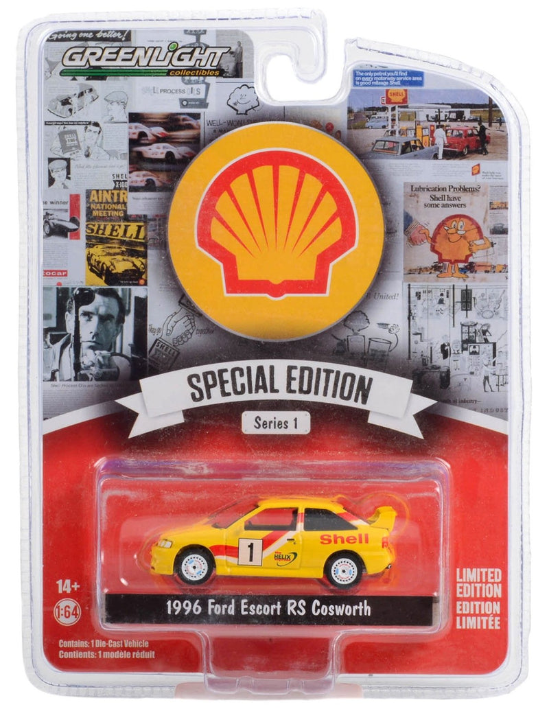 Shell Oil Special Edition 41125-C 1996 Ford Escort RS Cosworth - Greenlight - AVS Diecast