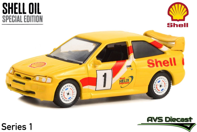 Shell Oil Special Edition 41125-C 1996 Ford Escort RS Cosworth - Greenlight - AVS Diecast