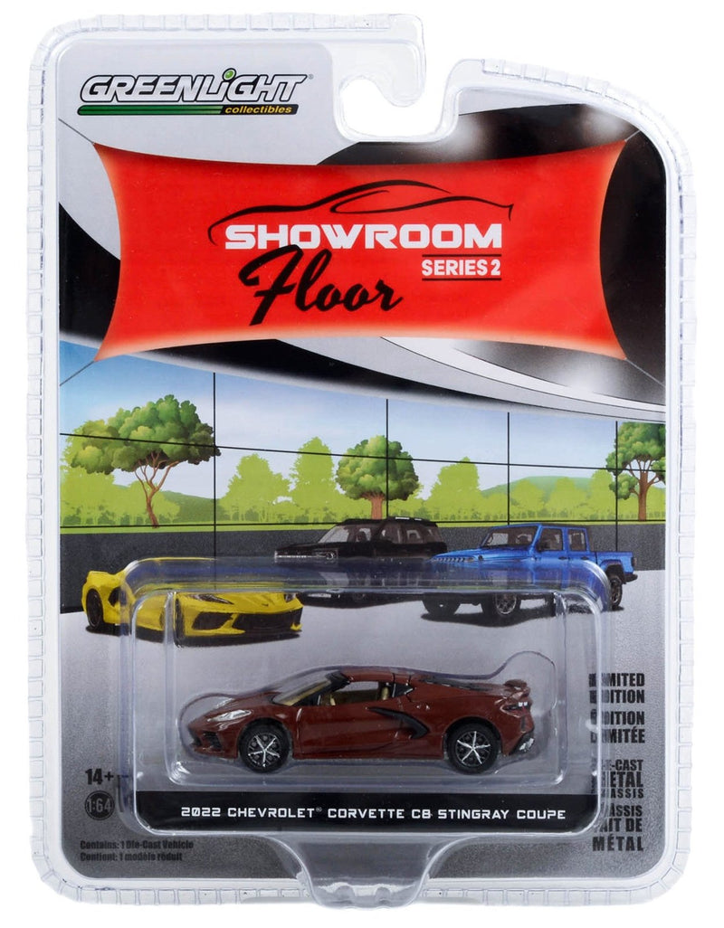 Showroom Floor 68020-B 2022 Chevrolet Corvette C8 Stingray - Greenlight - AVS Diecast