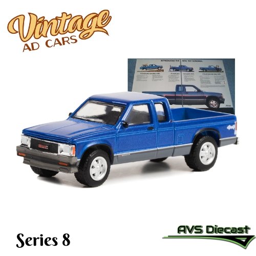 Vintage Ad Cars 39110-F 1991 GMC Sonoma - Greenlight - AVS Diecast